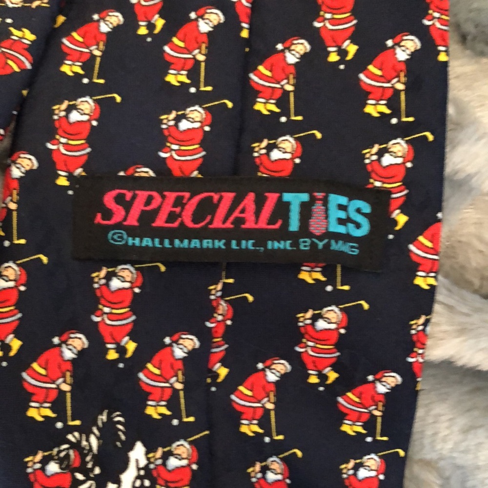 Special Ties Golfing Santa Vintage Hallmark - Picture 5 of 7